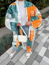 Pano Desen Kimono Turuncu